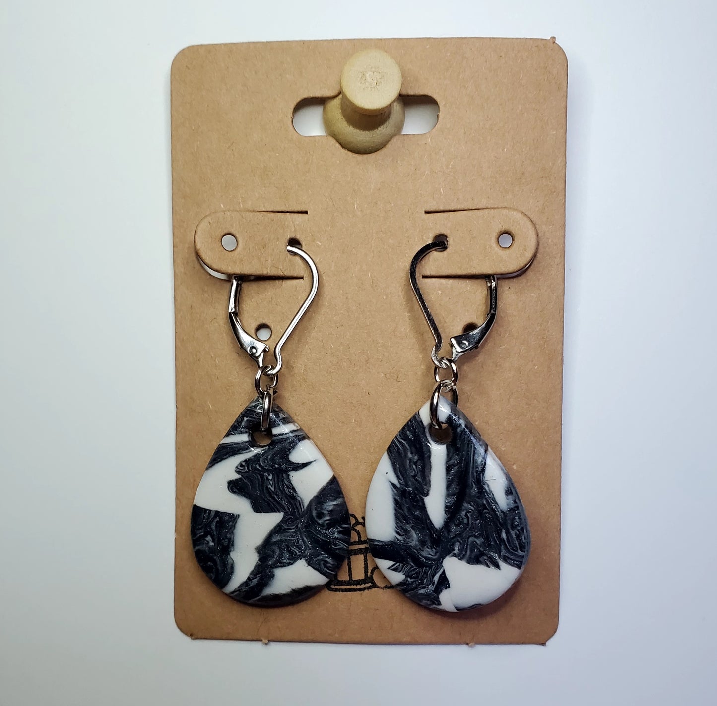 Black & White Drop Earrings